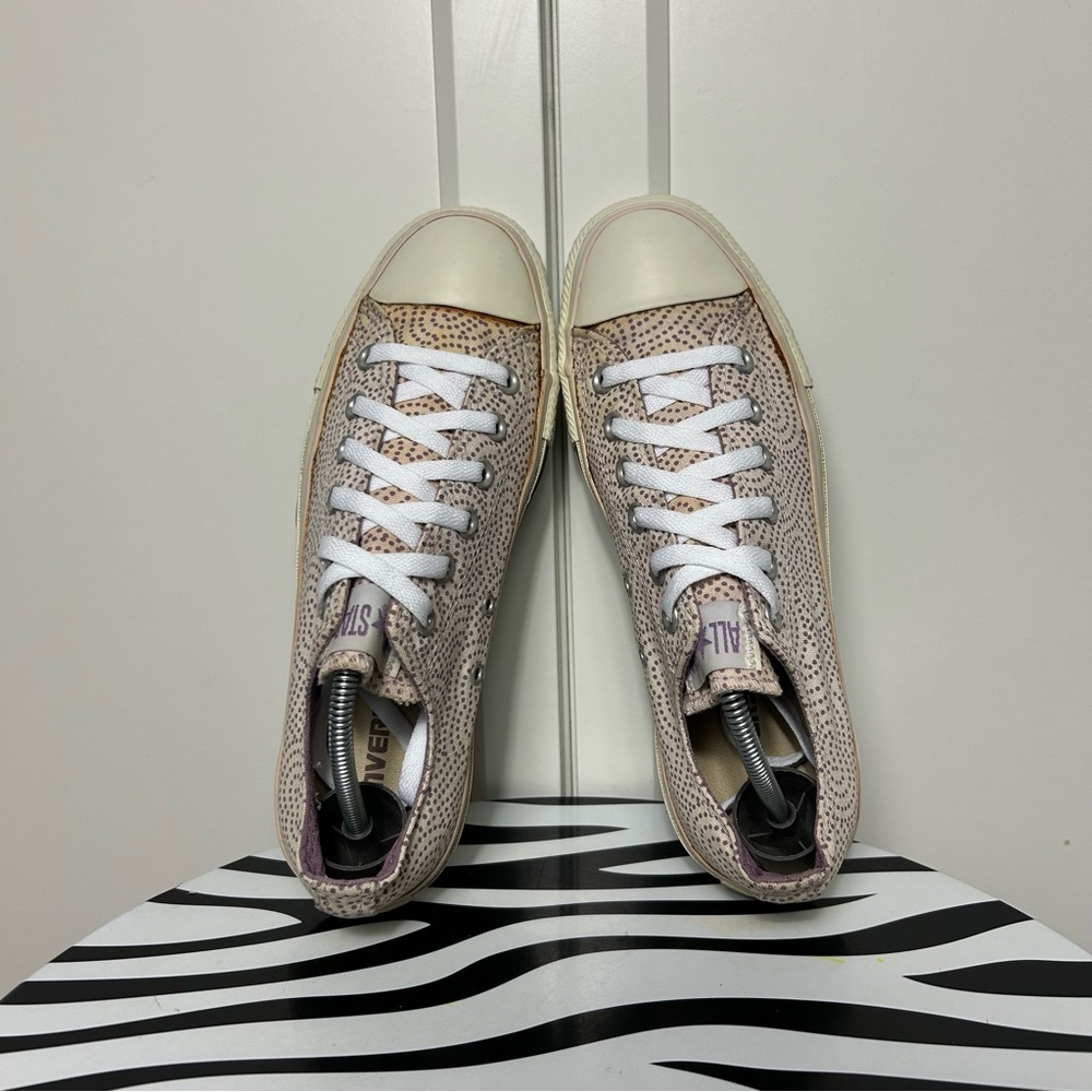 Converse ctas low polka dot heart purple beige - Picture 6 of 8